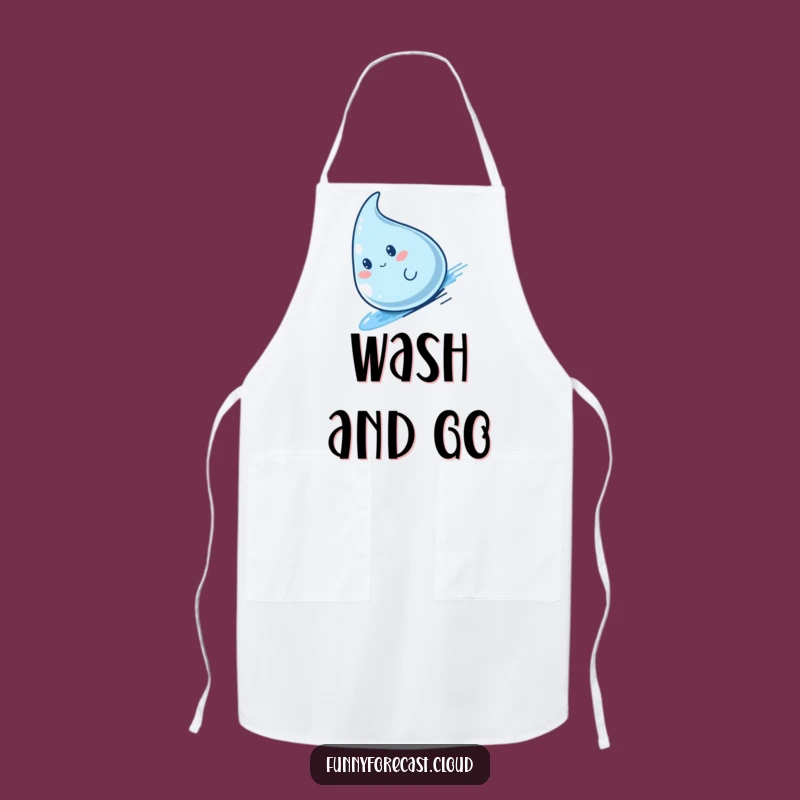 Funny Kawaii Raindrop Apron - Speedy Chef Gift
