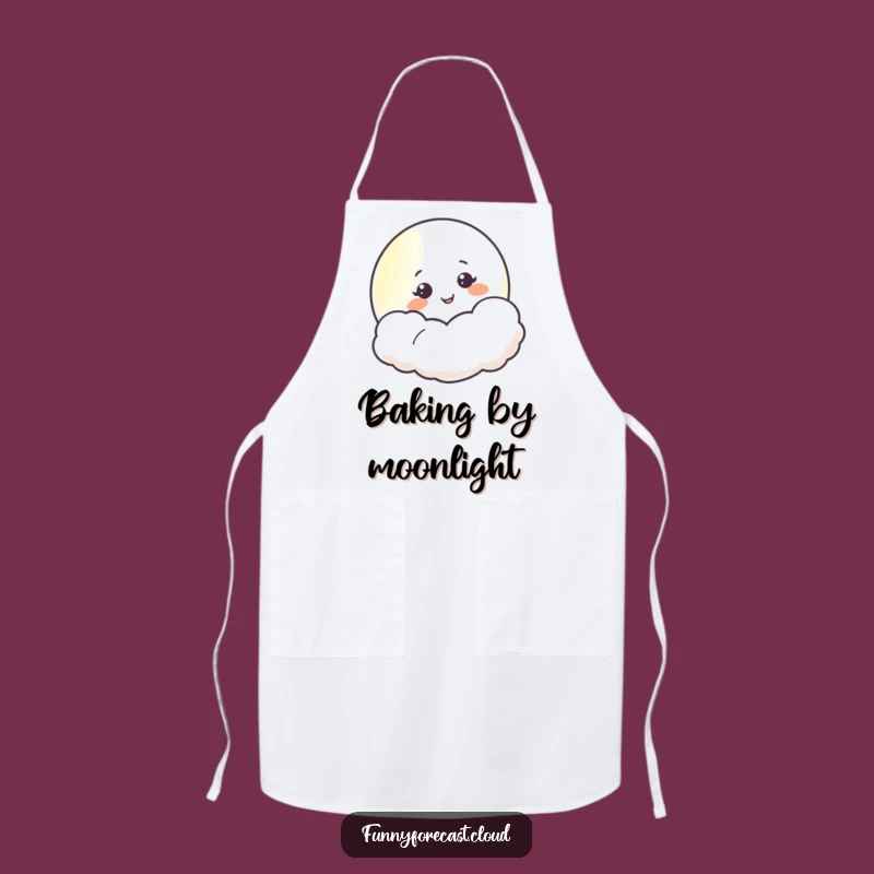 Funny Moon Smiling Apron: Cook with a Smile, Adorable Gift