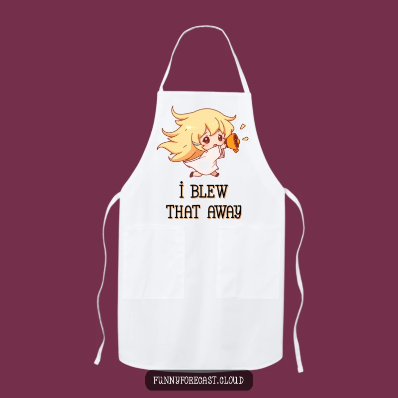 Funny Wind Gust Apron: Kitchen Breeze Blocker, Chef's Funny Gift!