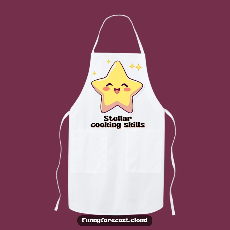 Funny Star Twinkling Apron: Cook with Sparkle, Joyful Gift