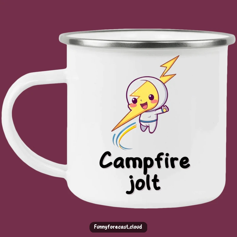 Funny Lightning Bolt Camping Mug - Adventure Spark Gift