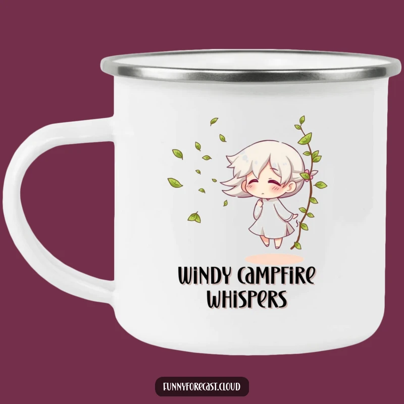 Funny Wind Gust Giggle Camping Mug: Enjoy Breezy Sips Outdoors