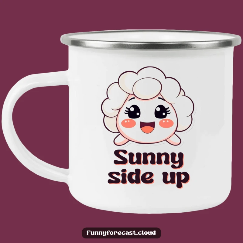 Sunny Cloud Camping Mug: Funny & Happy Outdoor Cheer