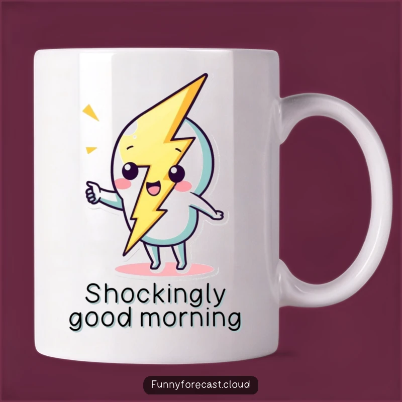 Funny Lightning Bolt Mug: Energetic Strike for a Hilarious and Powerful Gift