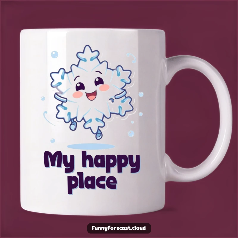 Funny Snowflake Spin Mug - Delightful Dizzy Snowman Character Gift