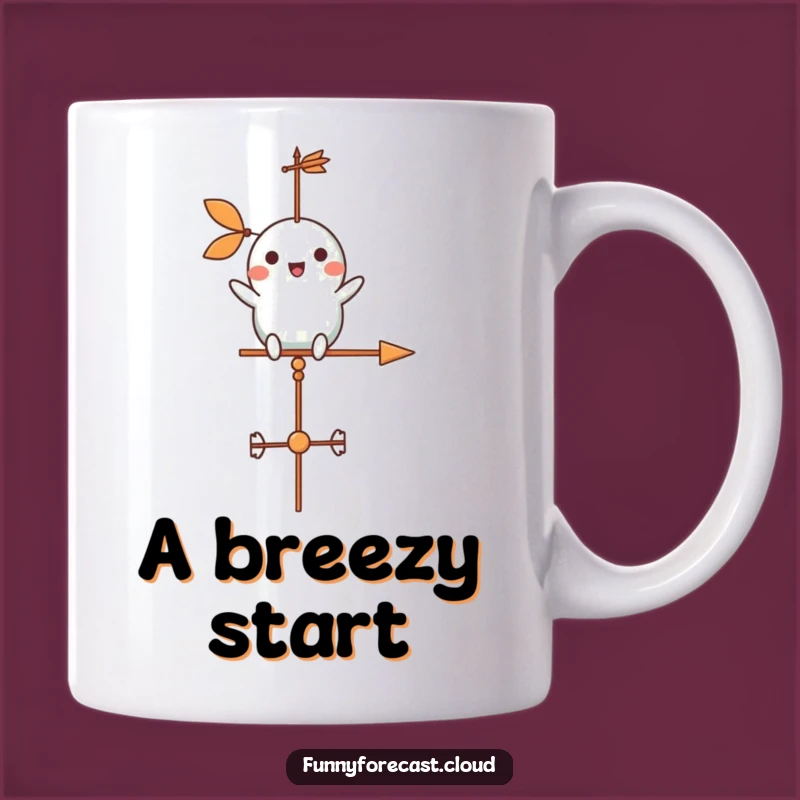 Funny Weather Vane Mug: Cheerful Spin for a Hilarious and Breezy Gift