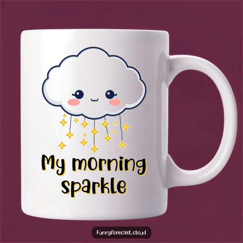 Magic Stars Mug: Funny Star-Rain Cloud Gift for Dreamers