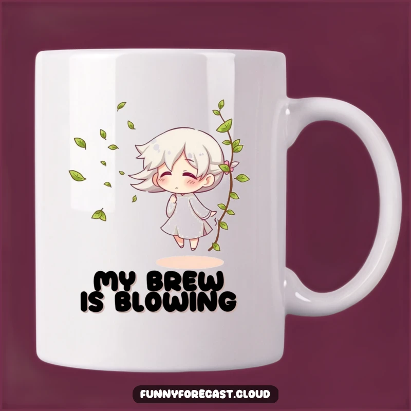 Funny Wind Gust Giggle Mug: Sip Some Breezy Fun and Laughter