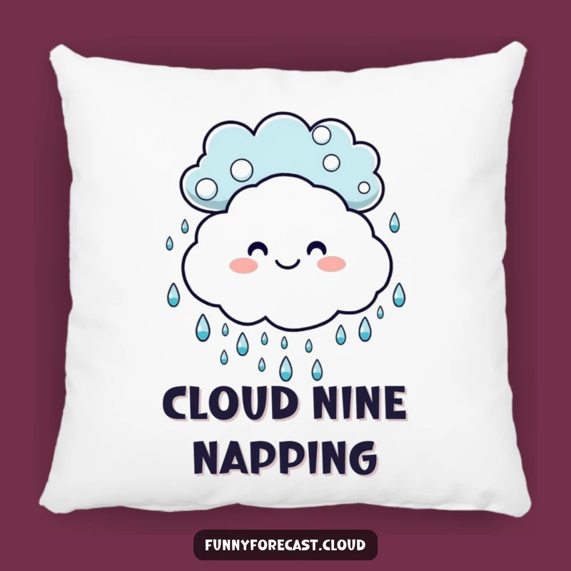Add a touch of cozy comfort and cheerful vibes to your home with this funny pillow! Our smiling cloud is ready to bring you joy.