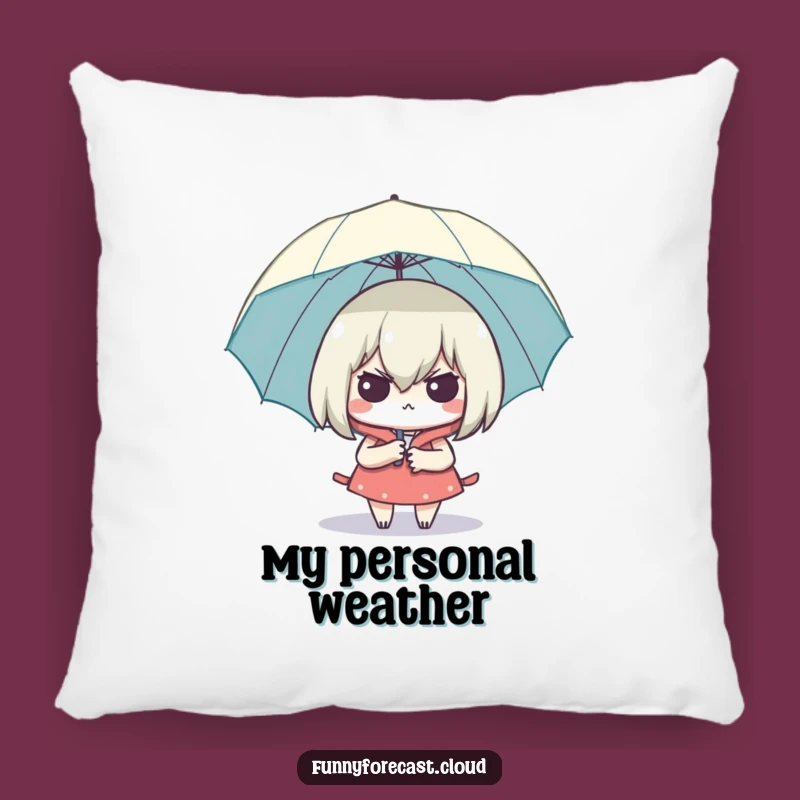 Funny Smug Umbrella Pillow: Cozy Comfort, Dry & Smug Accent Funny Gift!