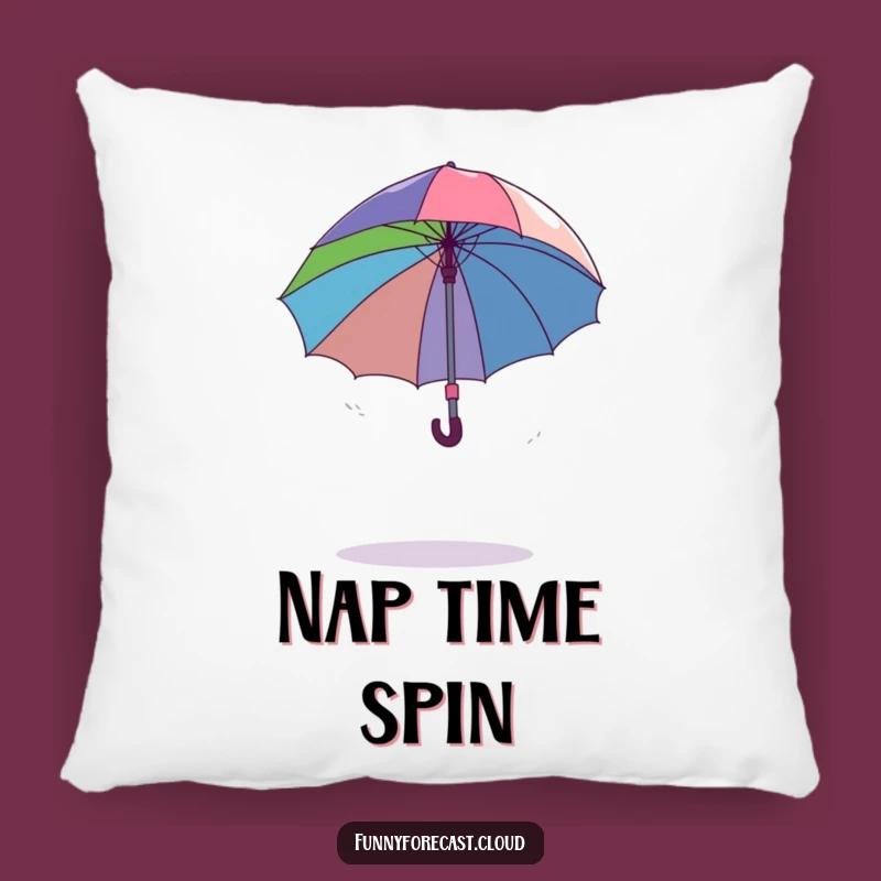 Funny Dancing Umbrella Pillow - Comfy & Humorous Accent for Your Couch