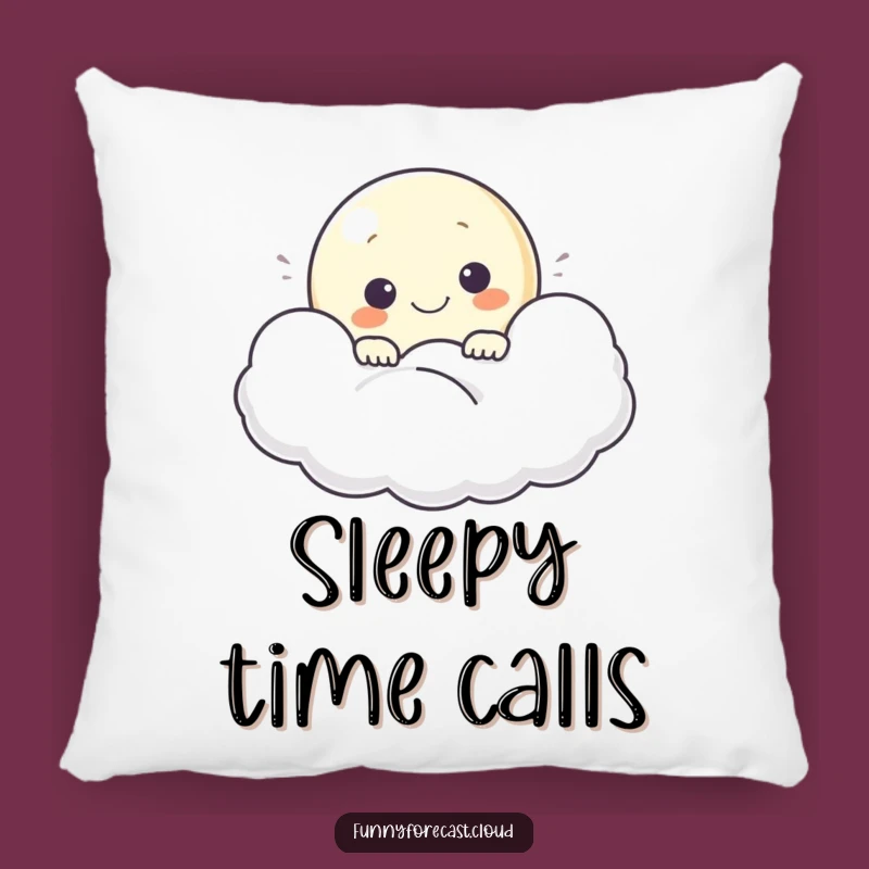 Funny Moon Pillow - Cozy Cloud Companion Gift