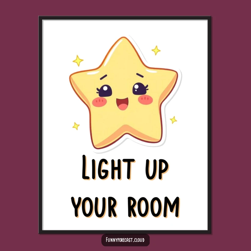 Funny Star Digital Art - Instant Twinkling Download Gift