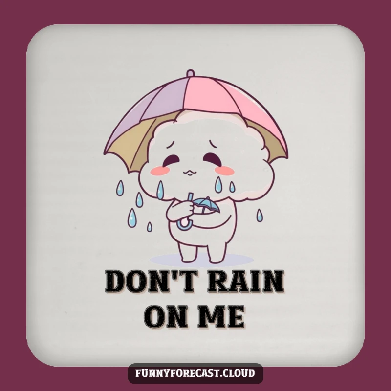 Funny Cloud Umbrella Coaster Set - Hilarious Protection & Gift