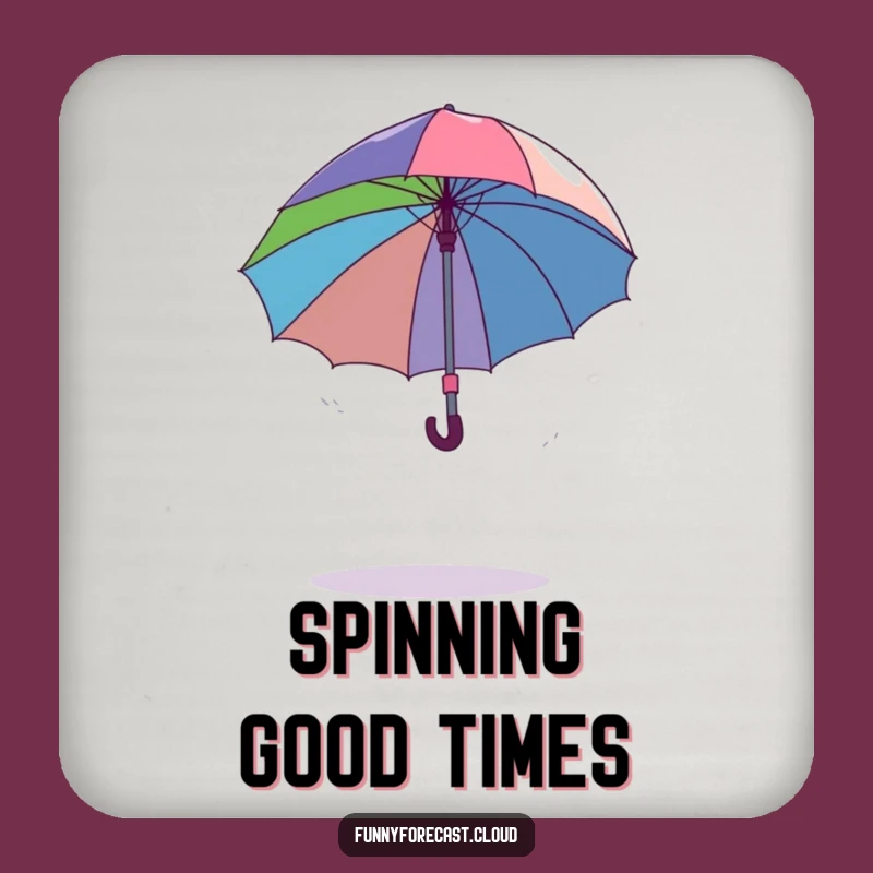 Funny Dancing Umbrella Coaster - Comical Protection for Humorous Homes
