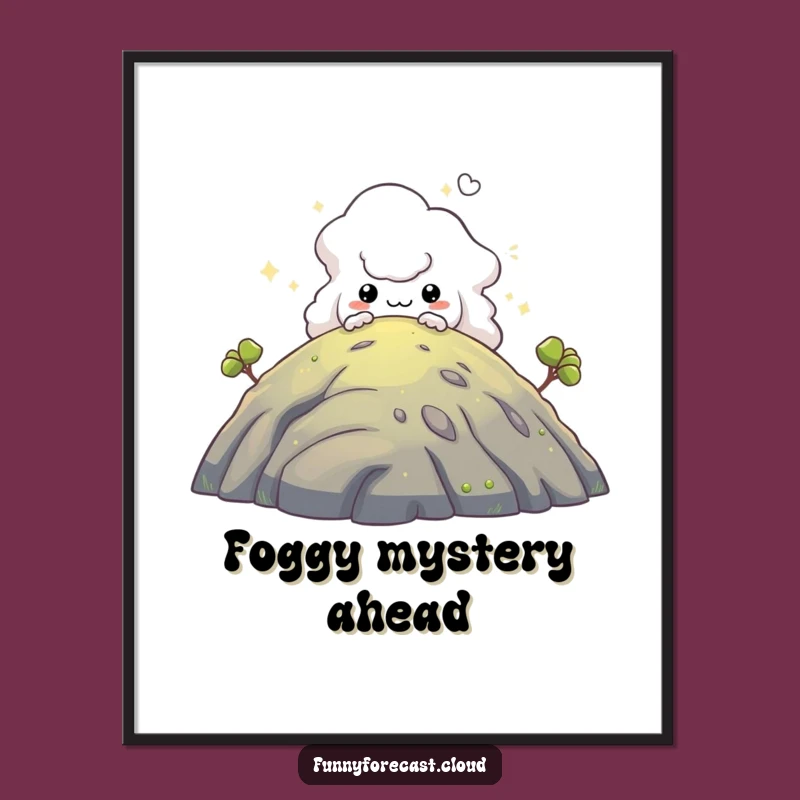 Funny Mischievous Fog Poster - Enigmatic Wall Art
