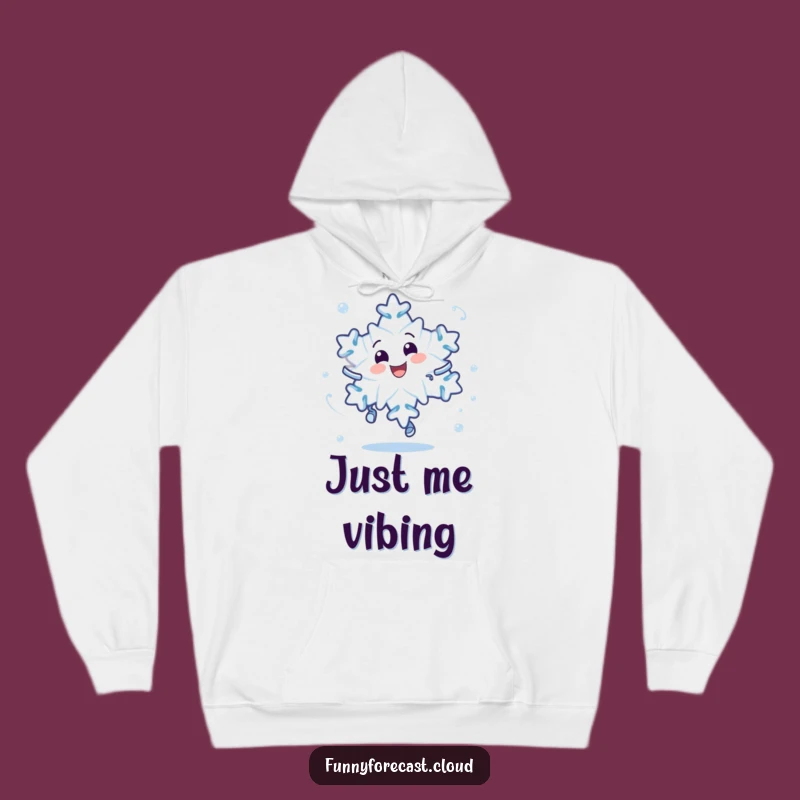 Cozy Funny Snowflake Hoodie - Dizzy & Delighted Winter Character Gift