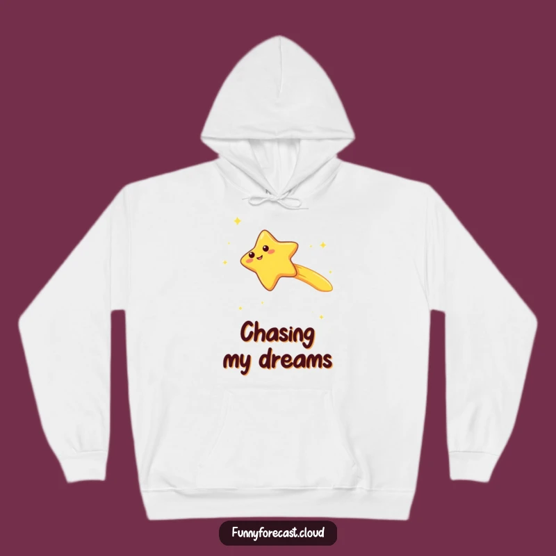 Funny Kawaii Shooting Star Hoodie: Cozy Giggle Wish Humor
