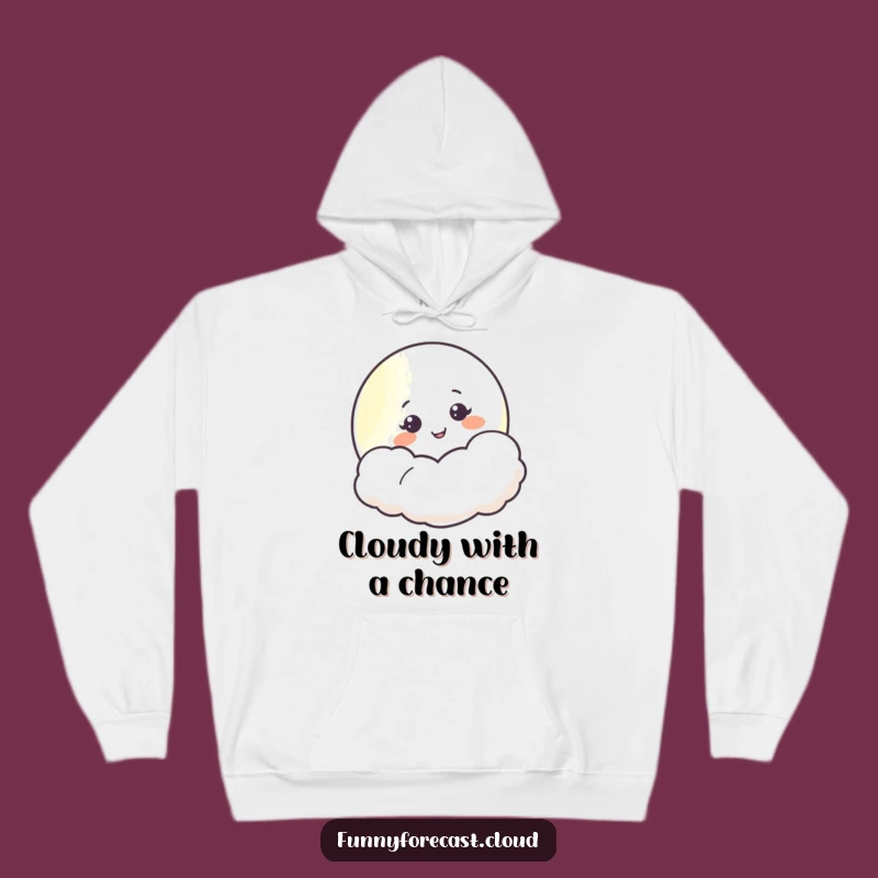 Funny Moon Smiling Hoodie: Cozy Comfort, Adorable Gift for Dreamers