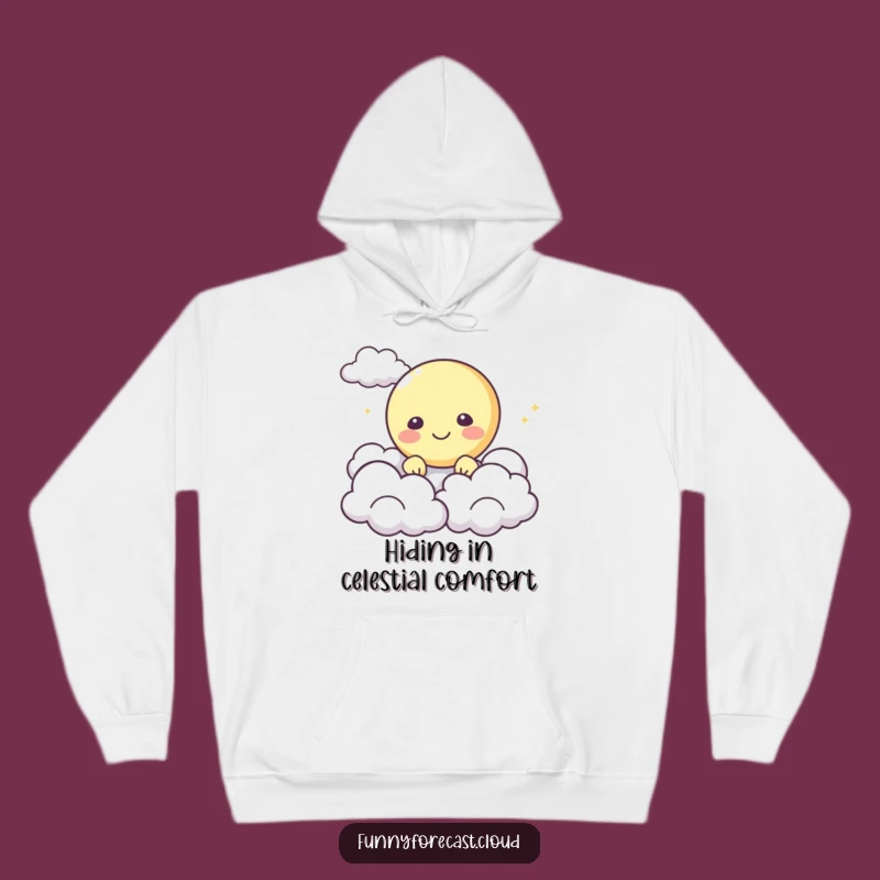 Funny Happy Moon Hoodie: Cozy Up with this Celestial and Humorous Design