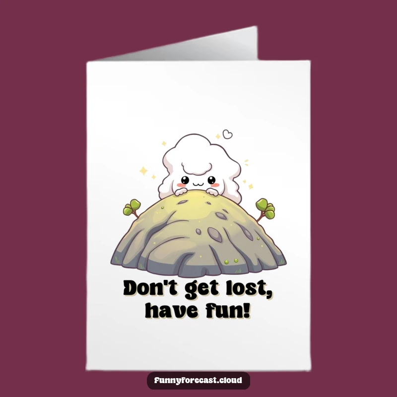 Free Printable Birthday Card: Mischievous Fog Creature Humor Downloadable Gift