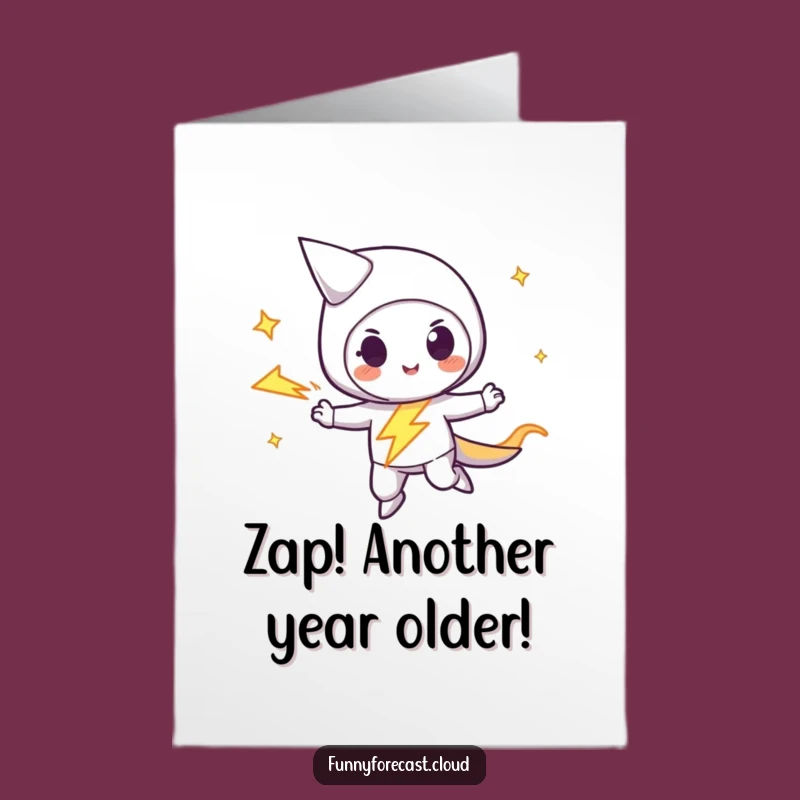 Free Printable Birthday Card: Zippy Lightning Bolt Fun Downloadable Gift!