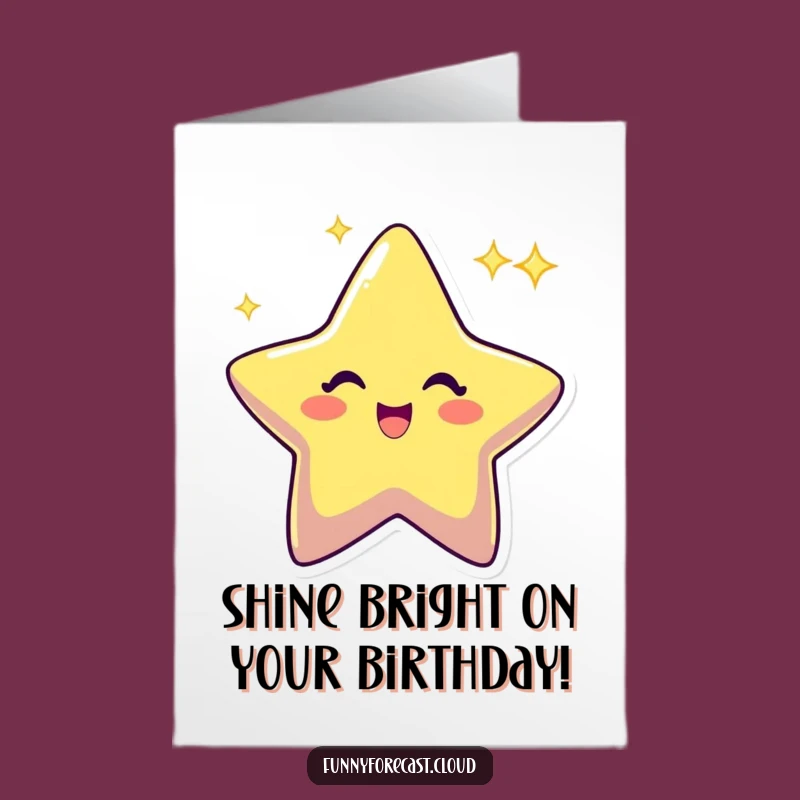 Free Printable Star Birthday Card: Twinkling Excitement Downloadable Gift!