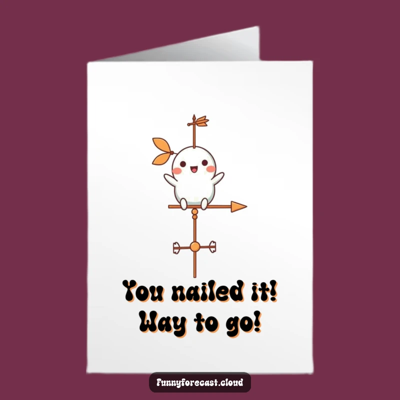Congrats Free Printable Card: Weather Vane's Spin, Celebrating Your Turn Gift