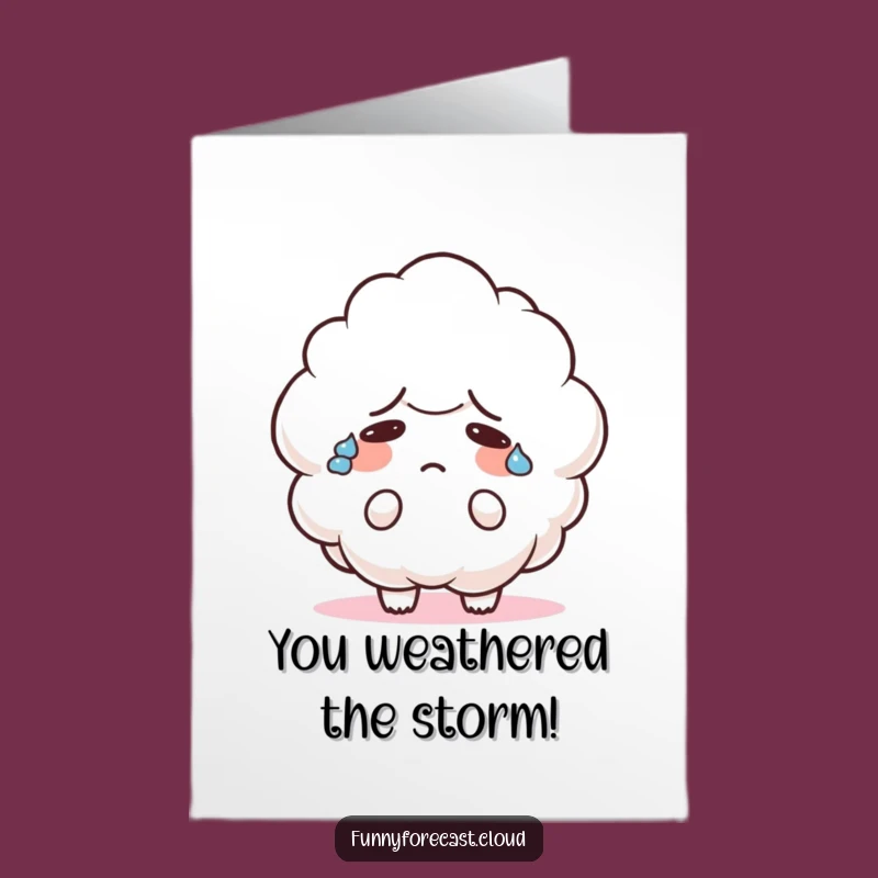 Free Printable Congrats Card: Sweaty Cloud Congratulates, Downloadable Gift