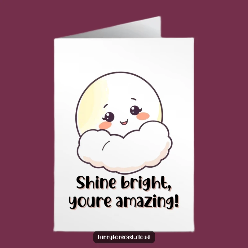 Free Printable Moon Congrats Card: Joyful Cloud Peek Downloadable Gift!