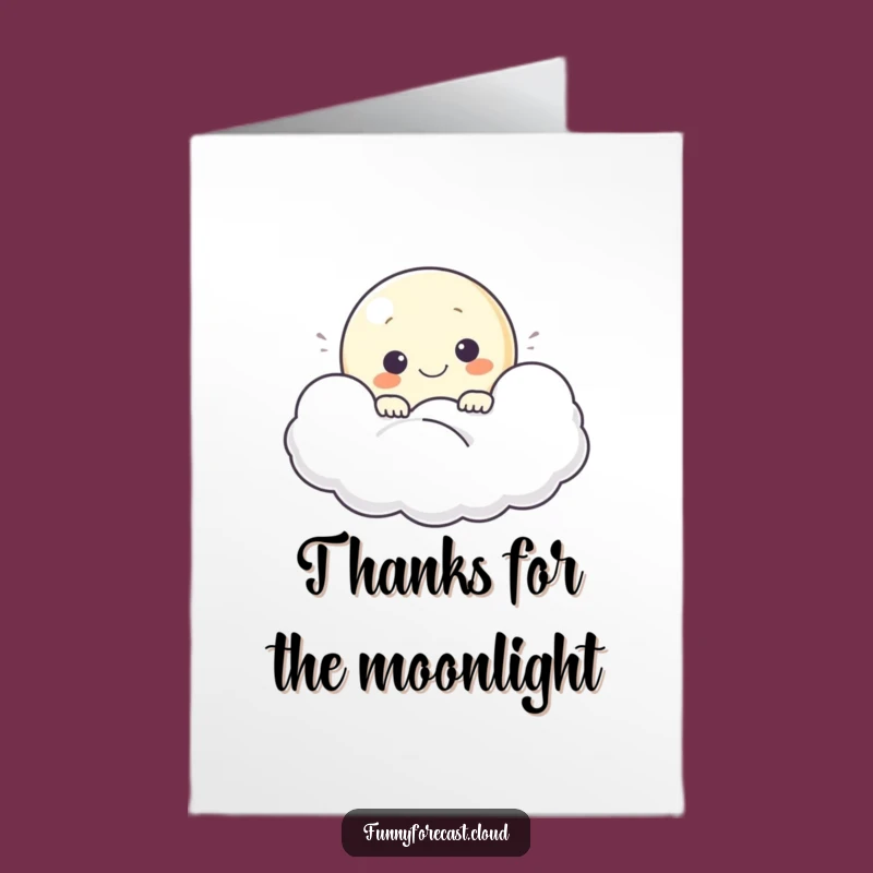 Free Printable Moon Card: Thanks a Moon Full, So Grateful!