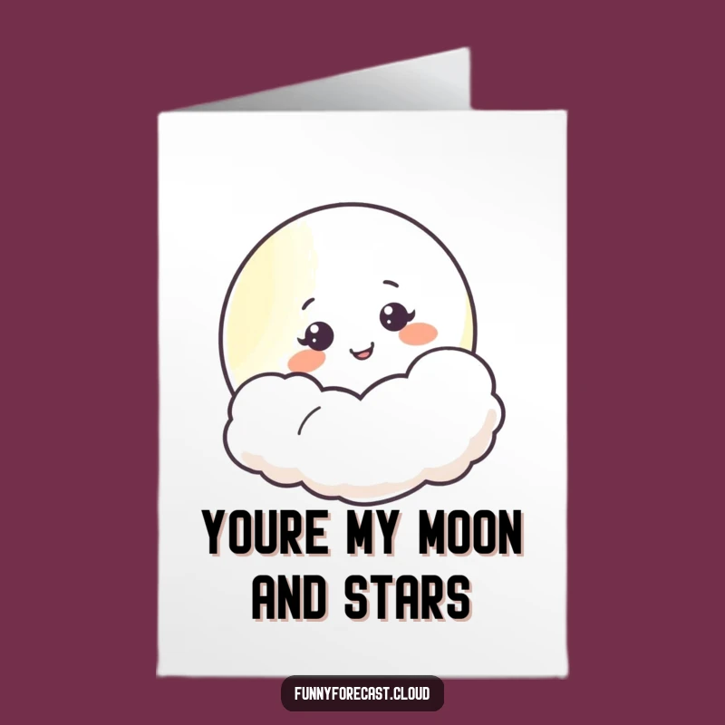 Free Printable Moon Thank You Card: Grateful Cloud Smile Downloadable Gift!