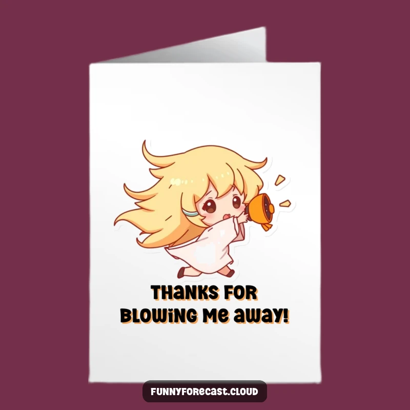 Free Printable Thank You Card: Wind Gust Thanks, Fun Downloadable DIY Gift