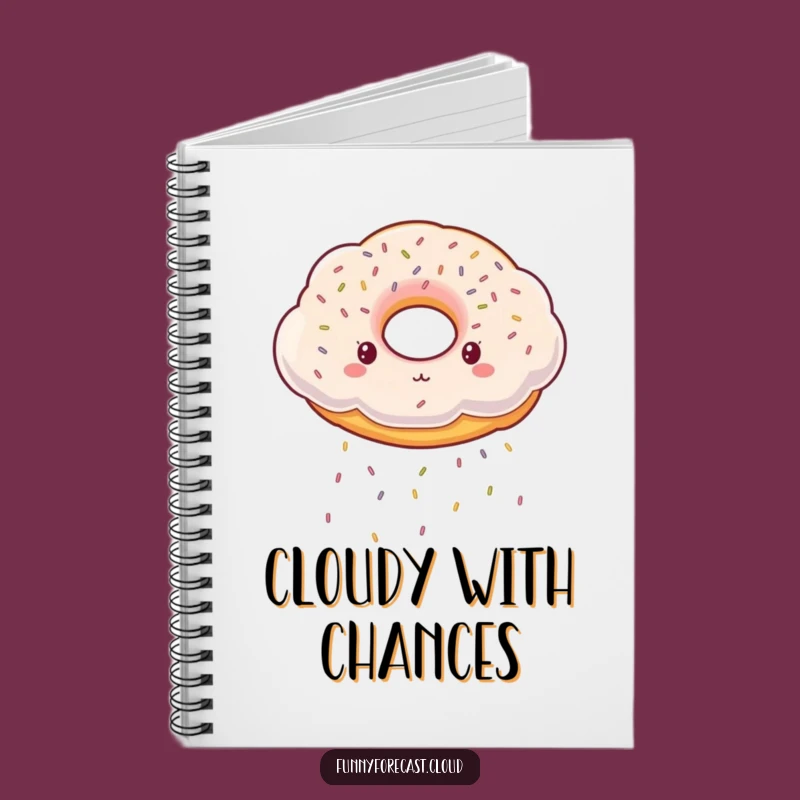Funny Donut Cloud Notebook: Jot Down Sweet Ideas, Ideal Humorous Gift for Planners