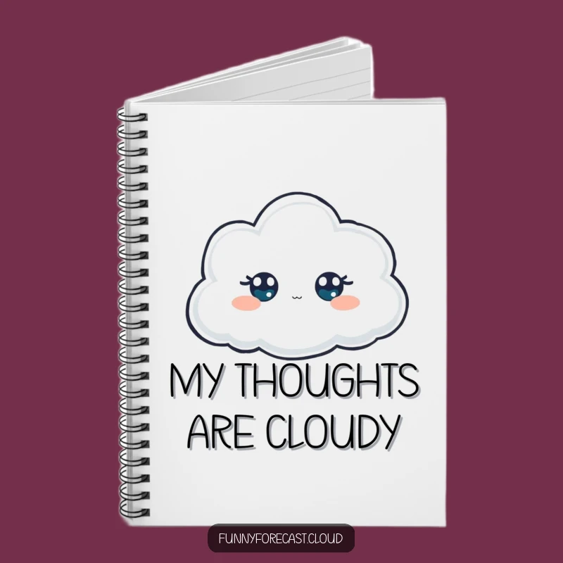 Funny Peeking Cloud Notebook: Jot Down Your Secrets with Mysterious Flair