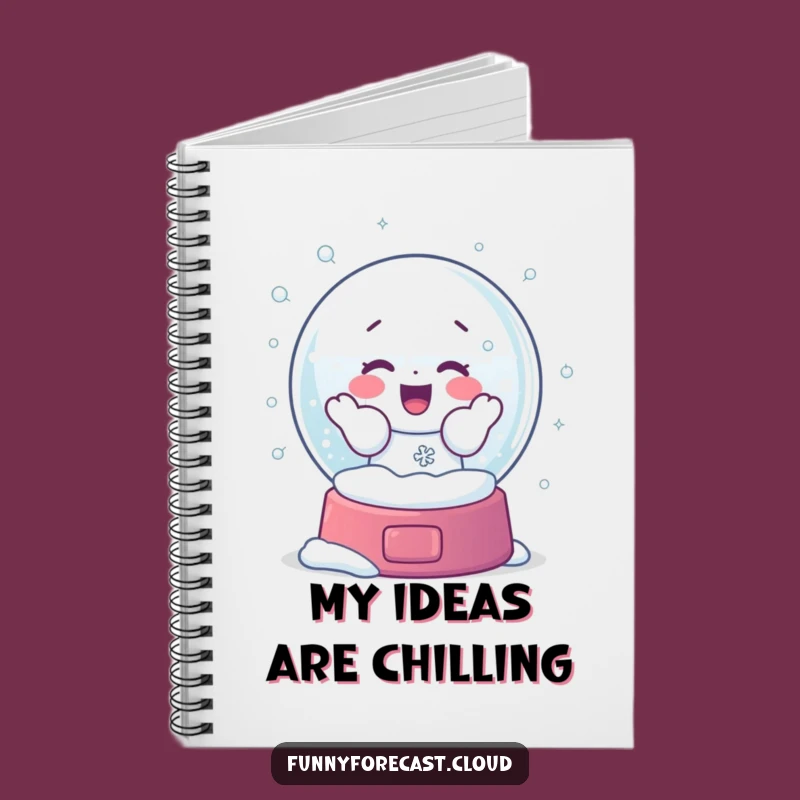 Funny Snow Globe Shaker Notebook: Jot Down Ideas with Frosty Fun!