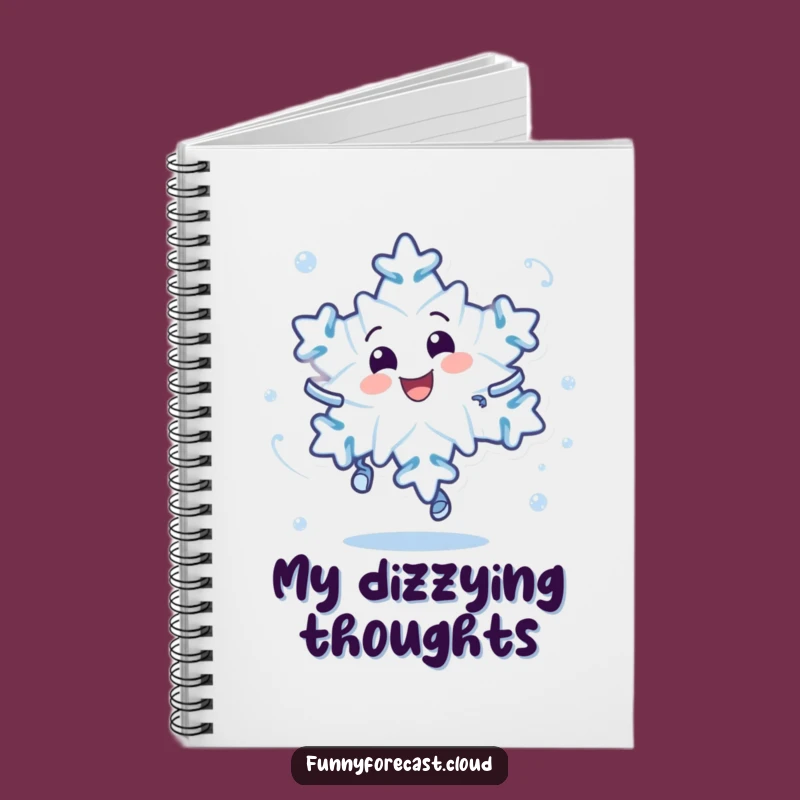 Funny Snowflake Journal - Dizzy Character Daily Planner Gift