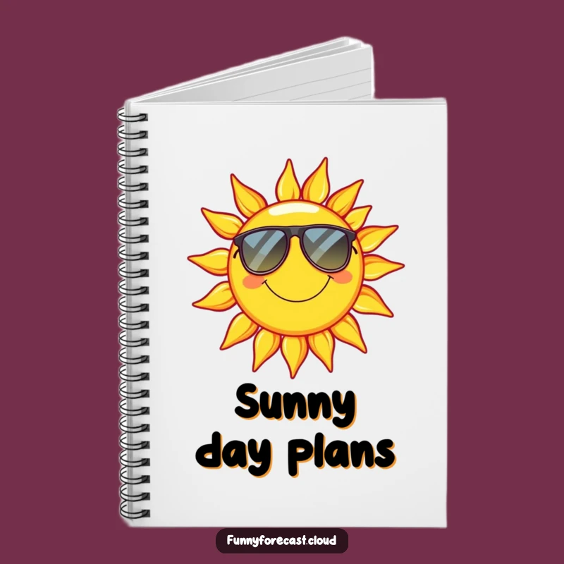 Funny Sun Notebook: Jot Down Sunny Ideas, Ideal Humorous Gift for Planners