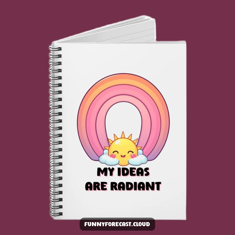 Funny Sun & Rainbow Arch Notebook: Jot Down Your Bright Ideas with Humor