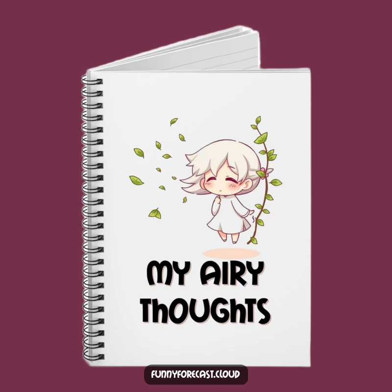 Funny Wind Gust Giggle Notebook: Jot Down Ideas with Breezy Charm