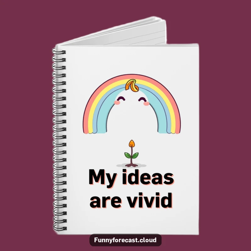 Funny Rainbow Character Notebook: Jot Down Ideas with Whimsical Flair!