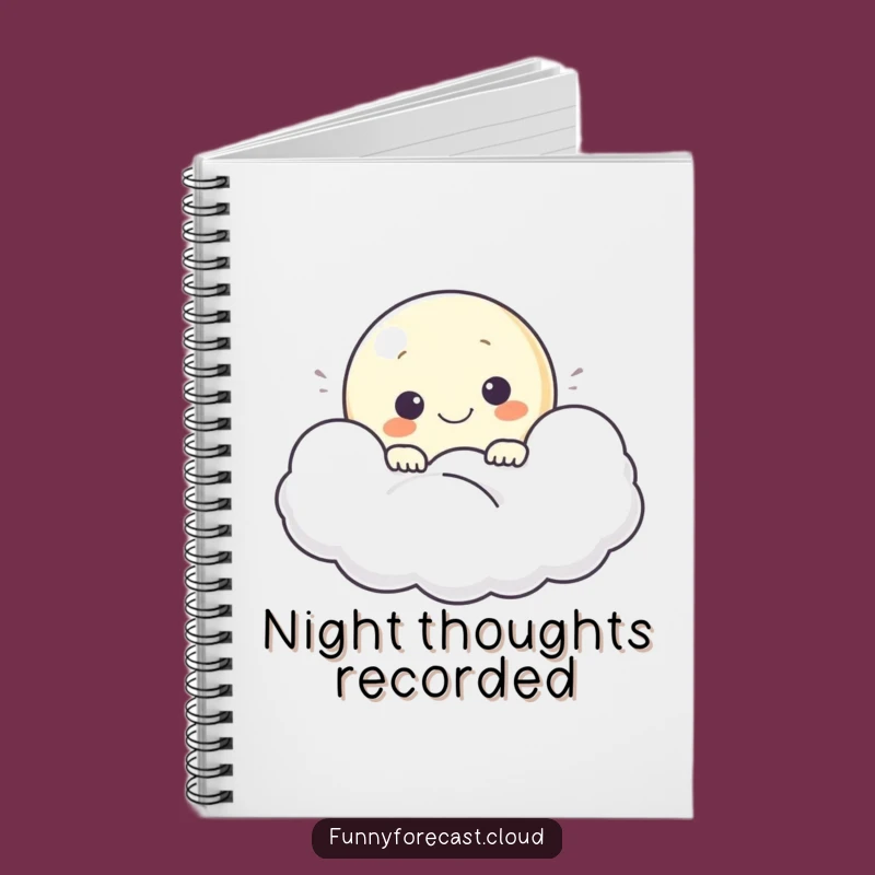 Funny Moon Notebook - Capture Dreamy Ideas Gift
