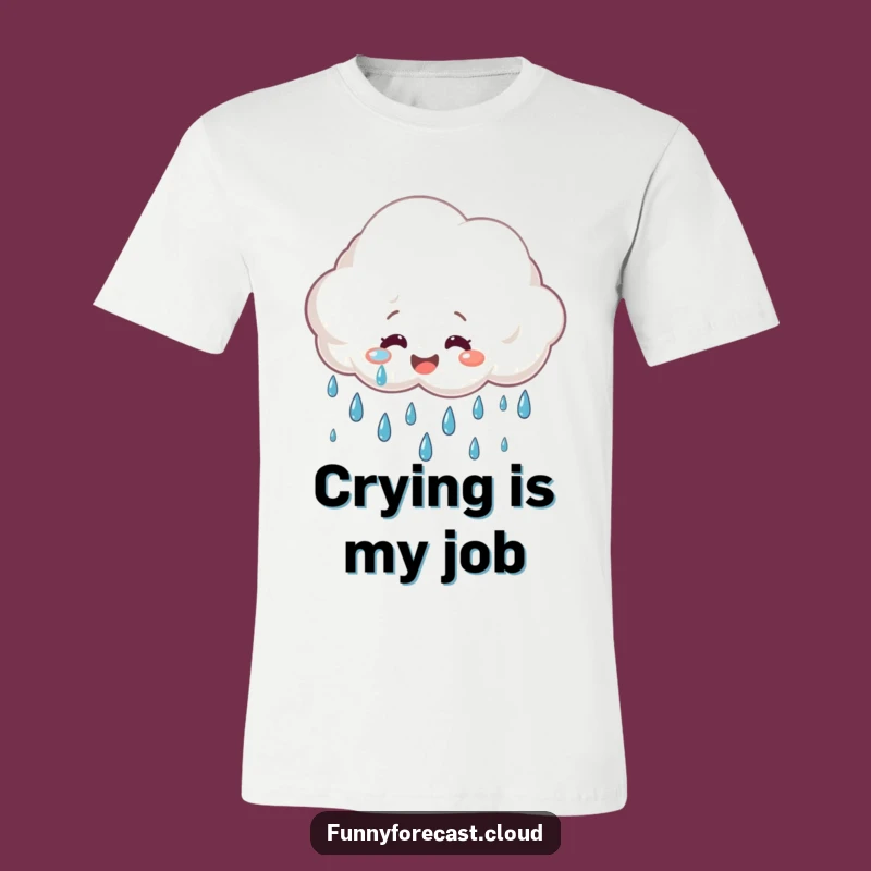 Funny Cheerful Rain Cloud T-Shirt - Optimistic Apparel & Gift