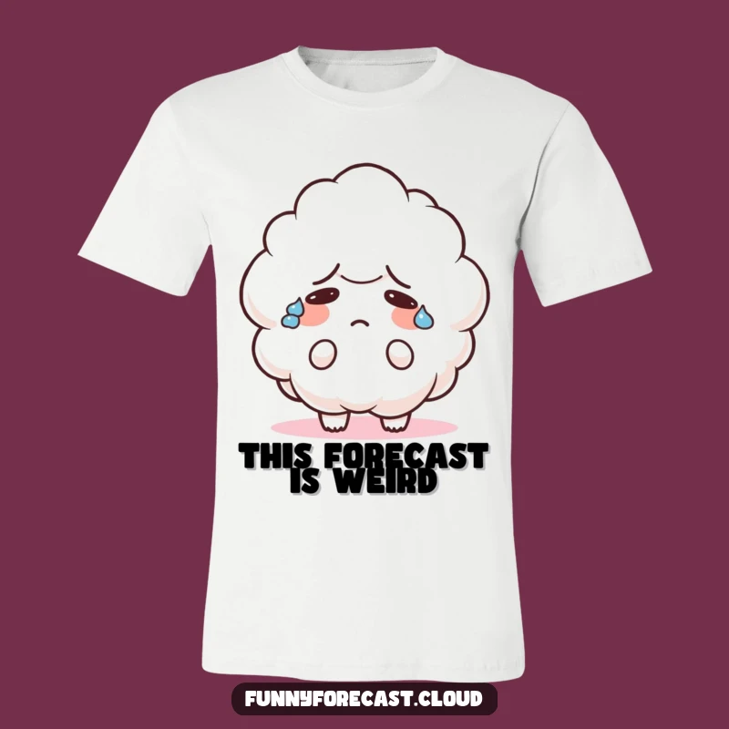 Funny Confused Cloud T-Shirt: Wear Your Bewilderment with Adorable Style
