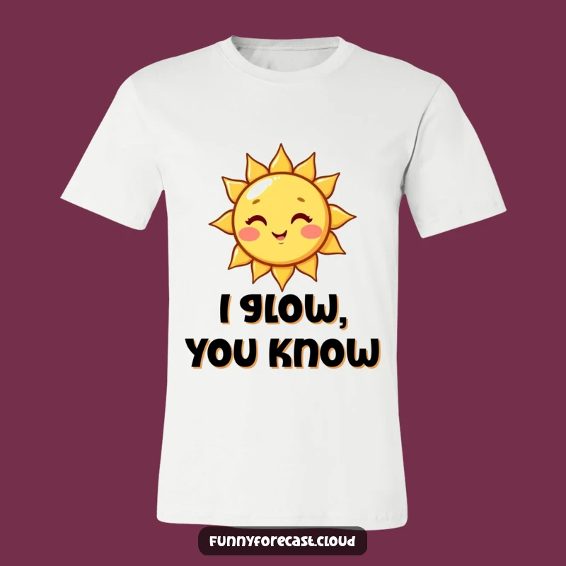 Funny Playful Kawaii Sun Wink T-Shirt, Wear Your Sunshine with Humor