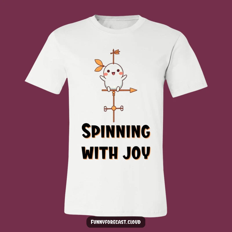 Funny Weather Vane Tee: Cheerful Spin for a Hilarious and Free-Spirited Look