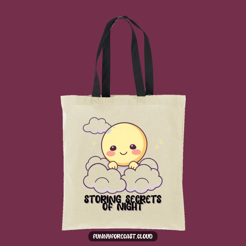 Funny Happy Moon Tote Bag: Carry Celestial Cheer Wherever You Go