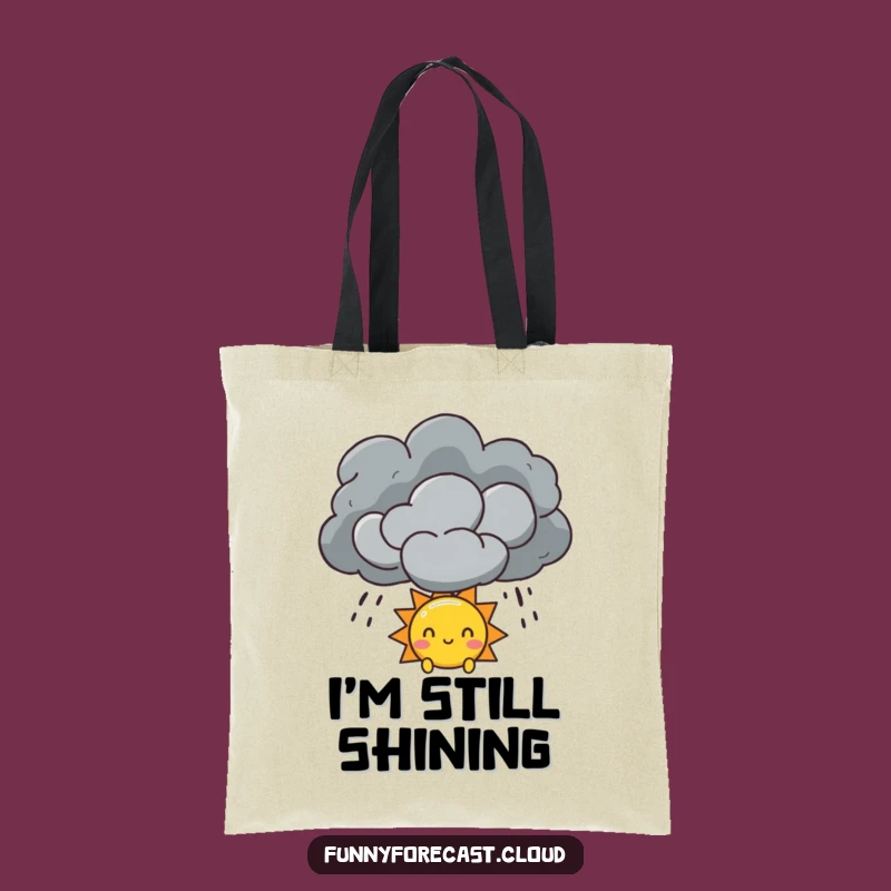Funny Sun & Storm Cloud Tote Bag: Carry Hope, Practical Funny Gift!