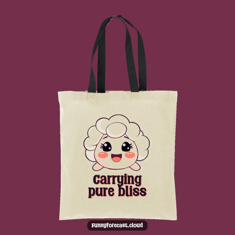 Happy Cloud Tote Bag: Funny & Cheerful Carryall Gift